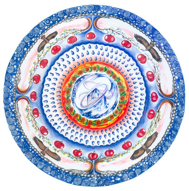 Mandala "Rovnováha" - deska (Ø50cm)