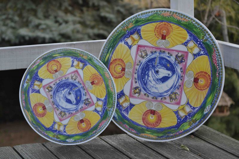 Mandala "Ochrana tvého prostoru" - deska (Ø 50cm)