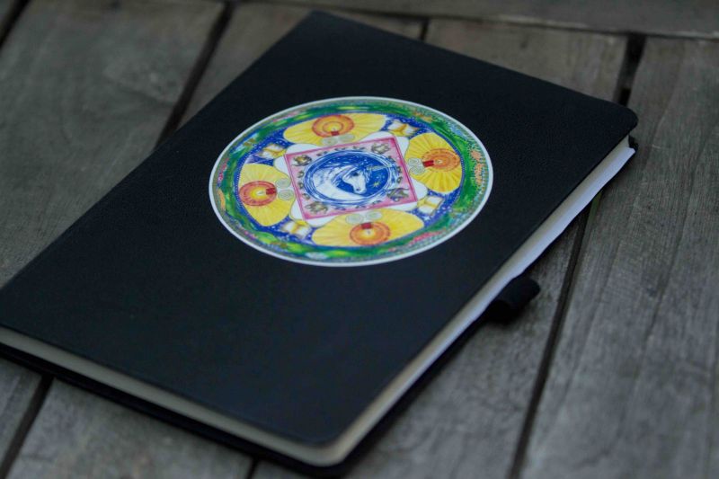 Mandala Ochrana tvého prostoru - samolepka (Ø15cm)